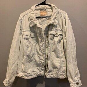 Gibson Latimer White Women's Jean jacket, EUC 1X